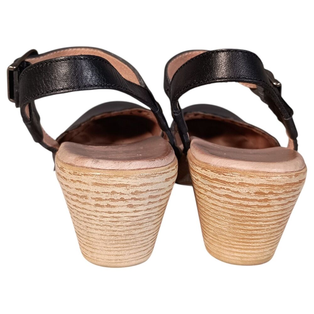 Dansko Mary Jane Shoes Toe Closed Black Leather Perforated Block Heel 38/7.5 - 8 - Picture 10 of 13
